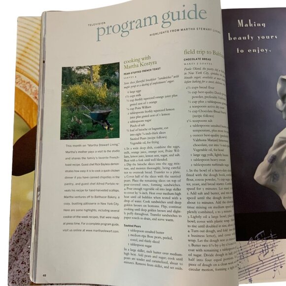 Martha Stewart Living Magazine 2 Issues February & March 1999 Cooking Gardening - Picture 11 of 14
